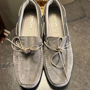 Geox Men’s Gray Suede Slip-On Moccasins